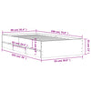 Stella Homewares Bed Frame with Drawers without Mattress Sonoma Oak 90x190 cm