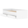 Stella Homewares Bed Frame with Drawers without Mattress White 90x190 cm