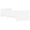 Stella Homewares Bed Frame with Drawers without Mattress White 90x190 cm