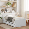 Stella Homewares Bed Frame with Drawers without Mattress White 90x190 cm