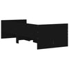 Stella Homewares Bed Frame with Drawers without Mattress Black 90x190 cm