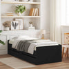 Stella Homewares Bed Frame with Drawers without Mattress Black 90x190 cm