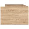 Stella Homewares Bed Frame with Drawers without Mattress Sonoma Oak 90x190 cm