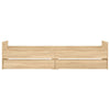 Stella Homewares Bed Frame with Drawers without Mattress Sonoma Oak 90x190 cm