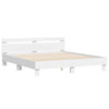 Stella Homewares Bed Frame without Mattress White 183x203 cm King