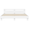 Stella Homewares Bed Frame without Mattress White 183x203 cm King