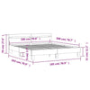 Stella Homewares Bed Frame without Mattress White 183x203 cm King