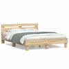 Stella Homewares Bed Frame without Mattress Sonoma Oak 150x200 cm