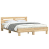 Stella Homewares Bed Frame without Mattress Sonoma Oak 150x200 cm