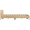 Stella Homewares Bed Frame without Mattress Sonoma Oak 150x200 cm