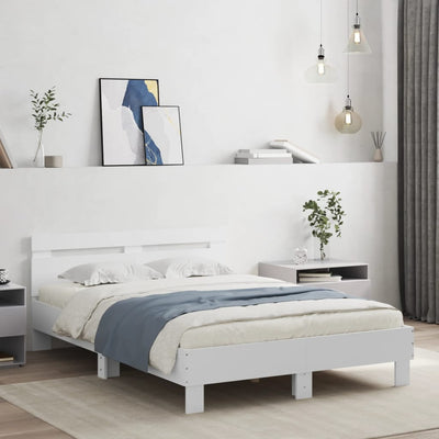 Stella Homewares Bed Frame without Mattress White 135x190 cm