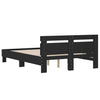 Stella Homewares Bed Frame without Mattress Black 135x190 cm