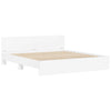 Stella Homewares Bed Frame without Mattress White 183x203 cm King