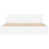 Stella Homewares Bed Frame without Mattress White 183x203 cm King