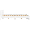 Stella Homewares Bed Frame without Mattress White 183x203 cm King
