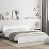 Stella Homewares Bed Frame without Mattress White 183x203 cm King