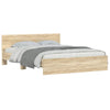 Stella Homewares Bed Frame without Mattress Sonoma Oak 150x200 cm