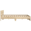 Stella Homewares Bed Frame without Mattress Sonoma Oak 150x200 cm