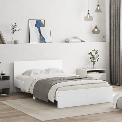 Stella Homewares Bed Frame without Mattress White 135x190 cm