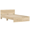Stella Homewares Bed Frame without Mattress Sonoma Oak 135x190 cm