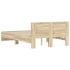 Stella Homewares Bed Frame without Mattress Sonoma Oak 135x190 cm