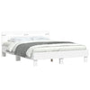 Stella Homewares Bed Frame with LED without Mattress White 150x200 cm
