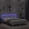 Stella Homewares Bed Frame with LED without Mattress White 150x200 cm