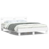 Stella Homewares Bed Frame with LED without Mattress White 150x200 cm