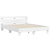 Stella Homewares Bed Frame with LED without Mattress White 150x200 cm