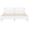 Stella Homewares Bed Frame with LED without Mattress White 150x200 cm
