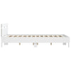Stella Homewares Bed Frame with LED without Mattress White 150x200 cm