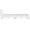Stella Homewares Bed Frame with LED without Mattress White 135x190 cm