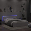 Stella Homewares Bed Frame with LED without Mattress White 150x200 cm