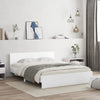Stella Homewares Bed Frame with LED without Mattress White 150x200 cm