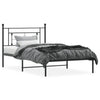 Stella Homewares Metal Bed Frame without Mattress with Headboard Black 107x203 cm King Single