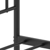 Stella Homewares Metal Bed Frame without Mattress with Headboard Black 183x203 cm King