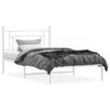 Stella Homewares Metal Bed Frame without Mattress with Headboard White 107x203 cm King Single