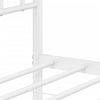 Stella Homewares Metal Bed Frame without Mattress with Headboard White 107x203 cm King Single