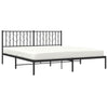 Stella Homewares Metal Bed Frame without Mattress with Headboard Black 183x203 cm King