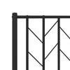 Stella Homewares Metal Bed Frame without Mattress with Footboard Black 150x200 cm