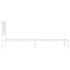 Stella Homewares Metal Bed Frame without Mattress with Headboard White 107x203 cm King Single
