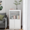 Stella Homewares Side Cabinet with LED Lights White Engineered Wood