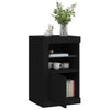 Stella Homewares Side Cabinets with LED Lights 2 pcs Black Engineered Wood