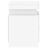 Stella Homewares Bedside Cabinets with LED Lights 2 pcs White 35x39x55 cm