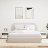 Stella Homewares Bedside Cabinets with LED Lights 2 pcs White 50x40x45 cm