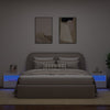 Stella Homewares Bedside Cabinets with LED Lights 2 pcs White 50x40x45 cm