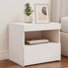 Stella Homewares Bedside Cabinets with LED Lights 2 pcs White 50x40x45 cm