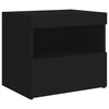 Stella Homewares Bedside Cabinets with LED Lights 2 pcs Black 50x40x45 cm