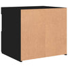 Stella Homewares Bedside Cabinets with LED Lights 2 pcs Black 50x40x45 cm