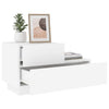 Stella Homewares Bedside Cabinet with LED Lights White 70x36x40.5 cm